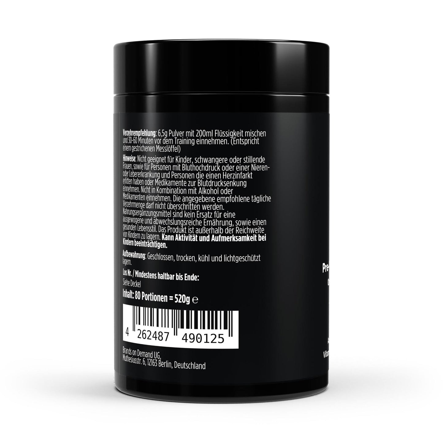 Pre-Workout Booster Orange - 520g