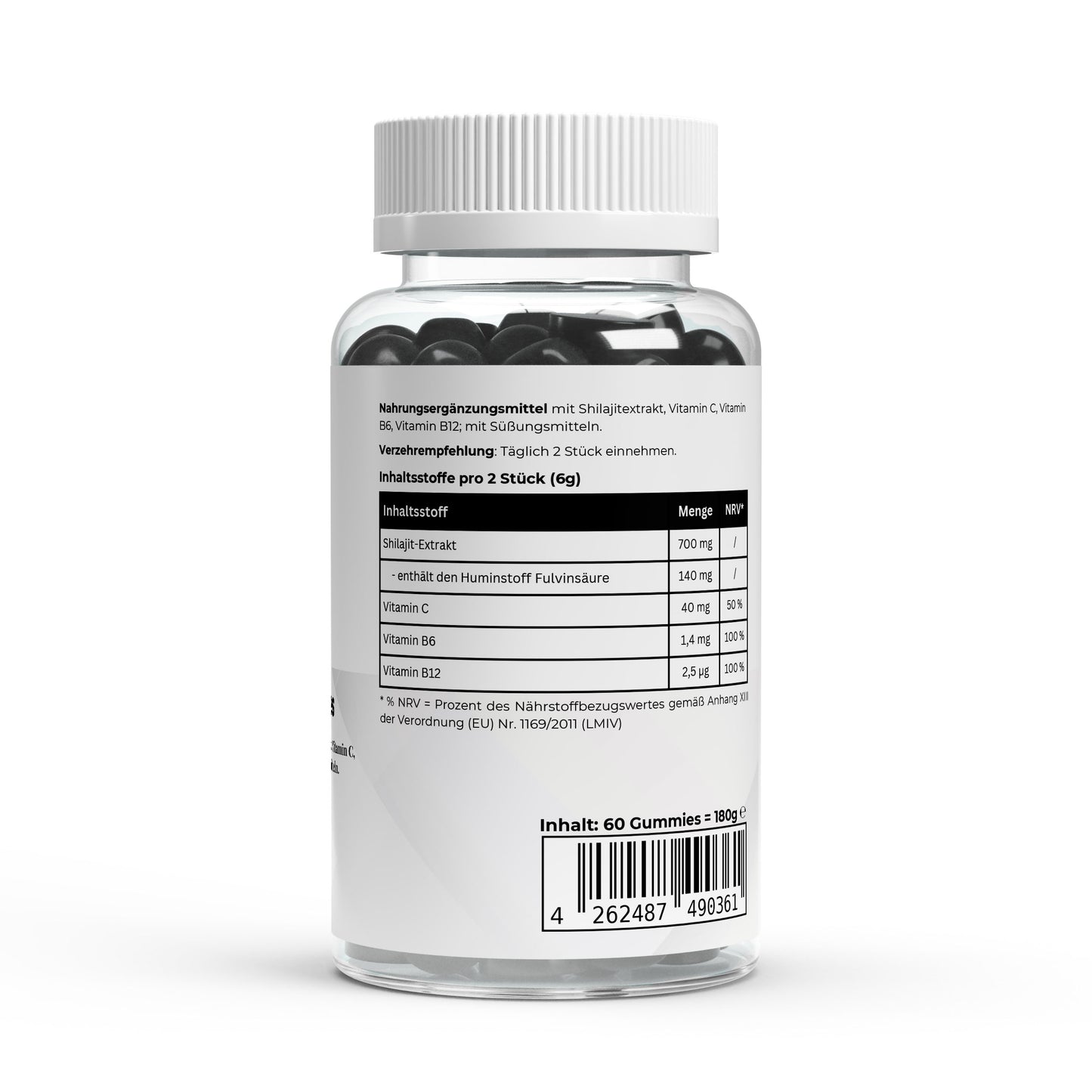 Shilajit Gummies + Vitamin C,B6, B12 - 60 Stk.